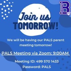 PALS Meeting is on Tuesday, 5/17!